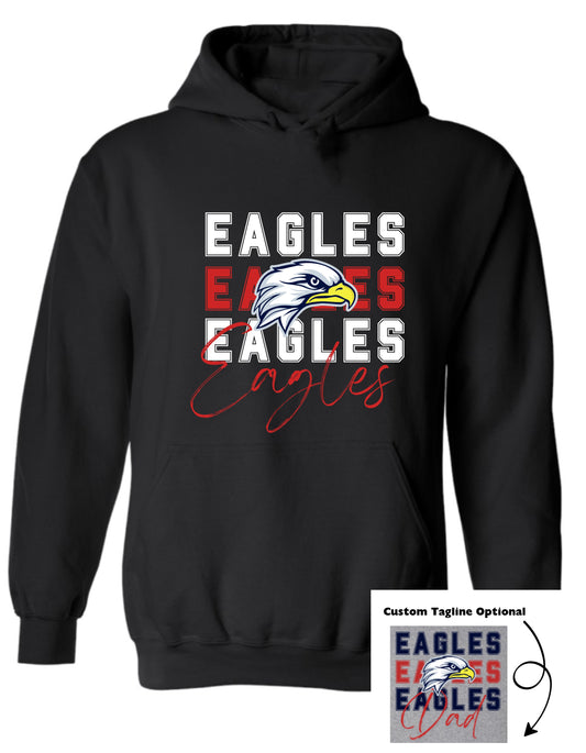 Haslet 24-25 Spirit Hoodie (Eagles, Eagles, Eagles)