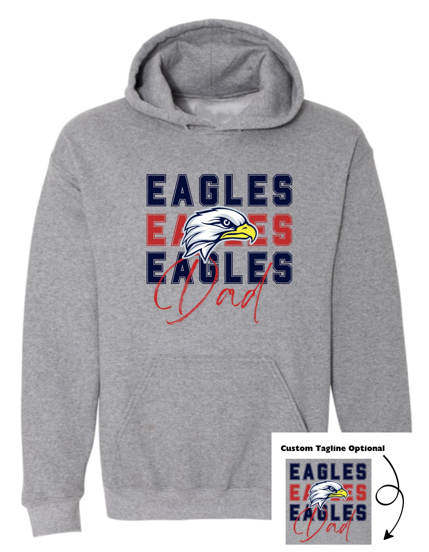 Haslet 24-25 Spirit Hoodie (Eagles, Eagles, Eagles)