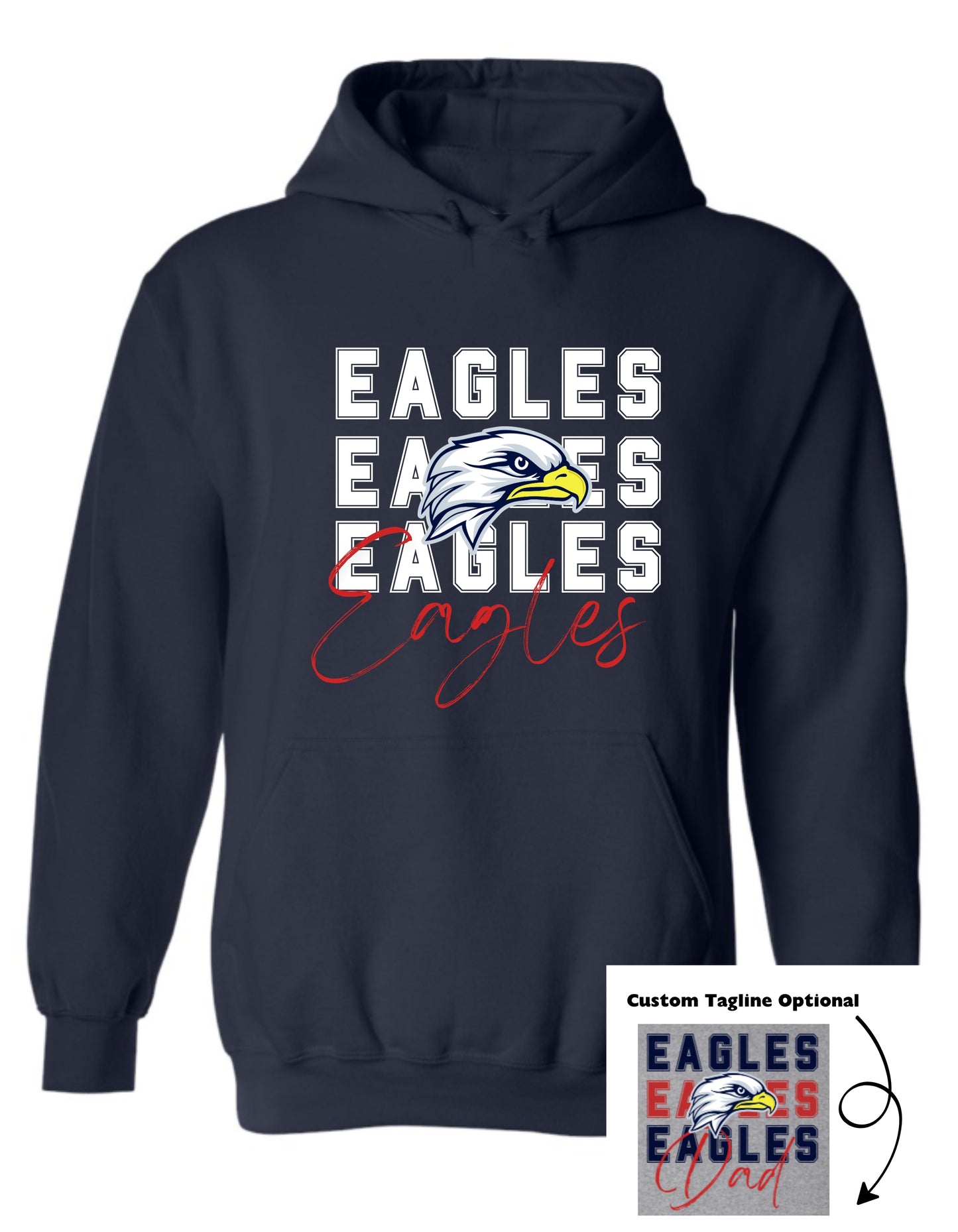 Haslet 24-25 Spirit Hoodie (Eagles, Eagles, Eagles)