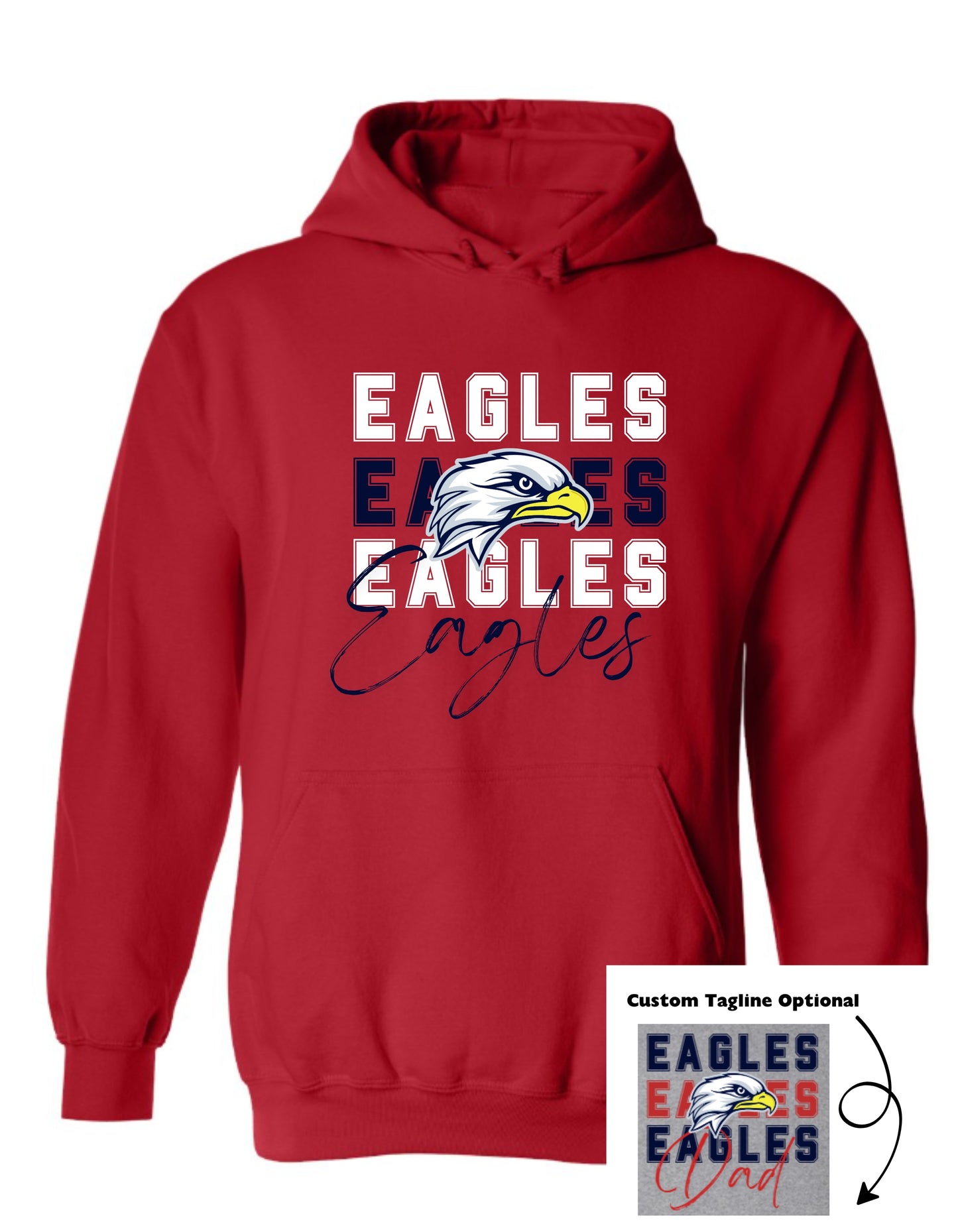 Haslet 24-25 Spirit Hoodie (Eagles, Eagles, Eagles)
