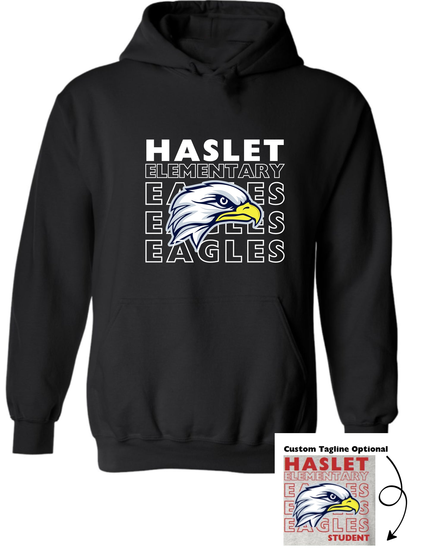 Haslet 24-25 Spirit Hoodie (Haslet Eagles)