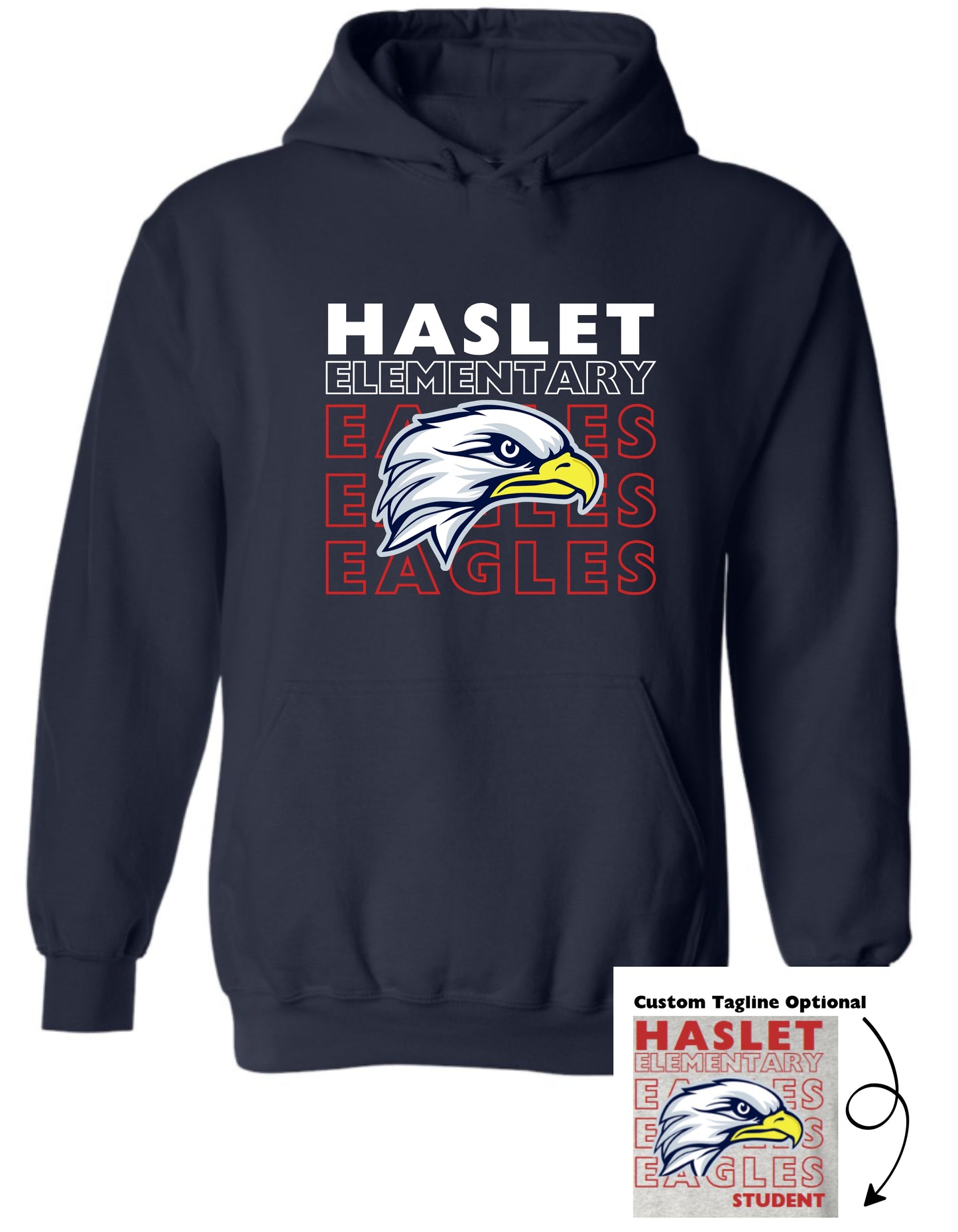 Haslet 24-25 Spirit Hoodie (Haslet Eagles)