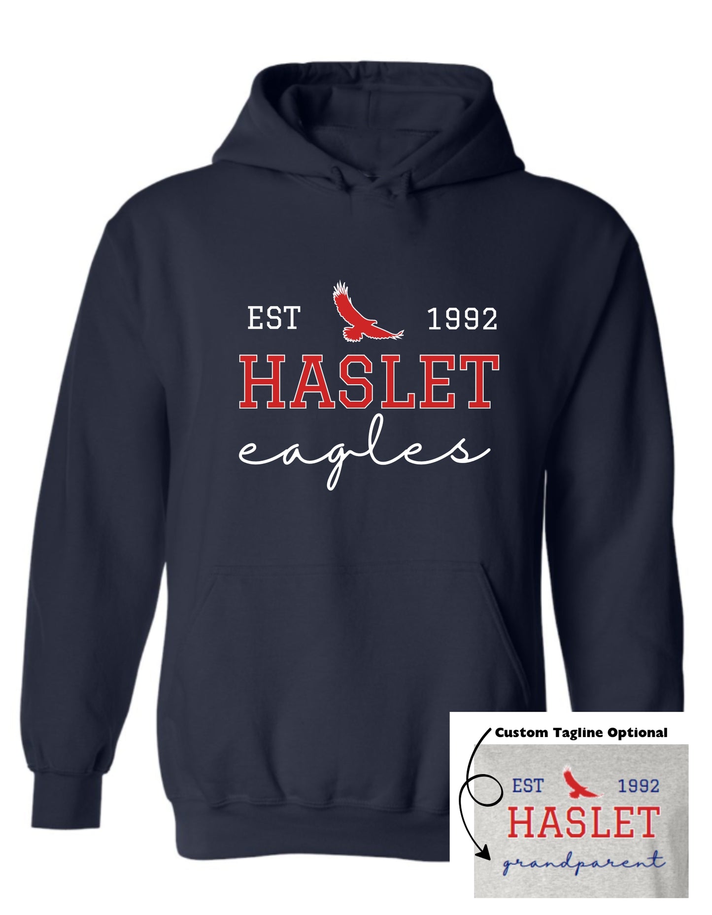 Haslet 24-25 Spirit Hoodie (Eagles EST 1992)