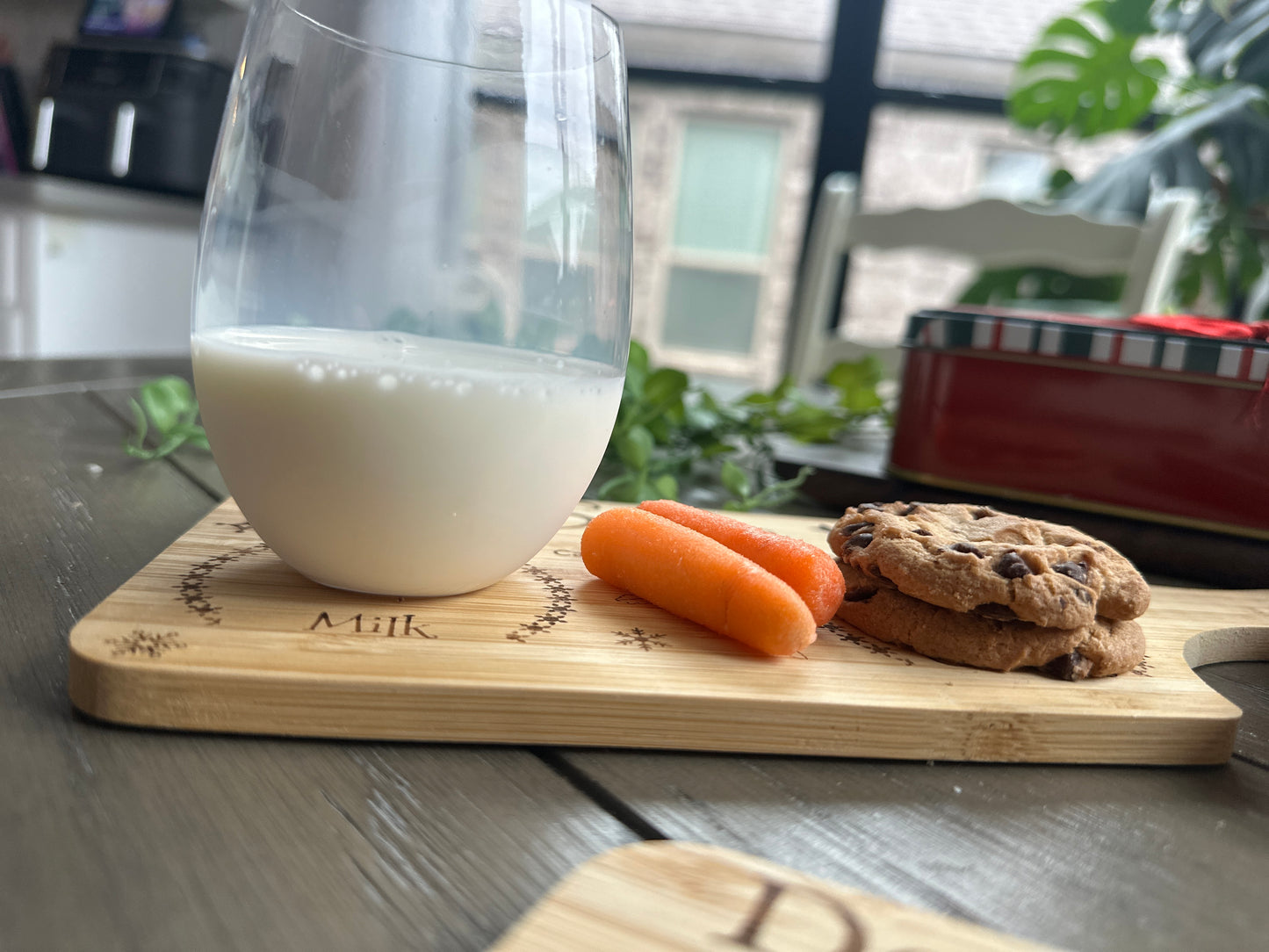 Santa Milk and Cookies Board