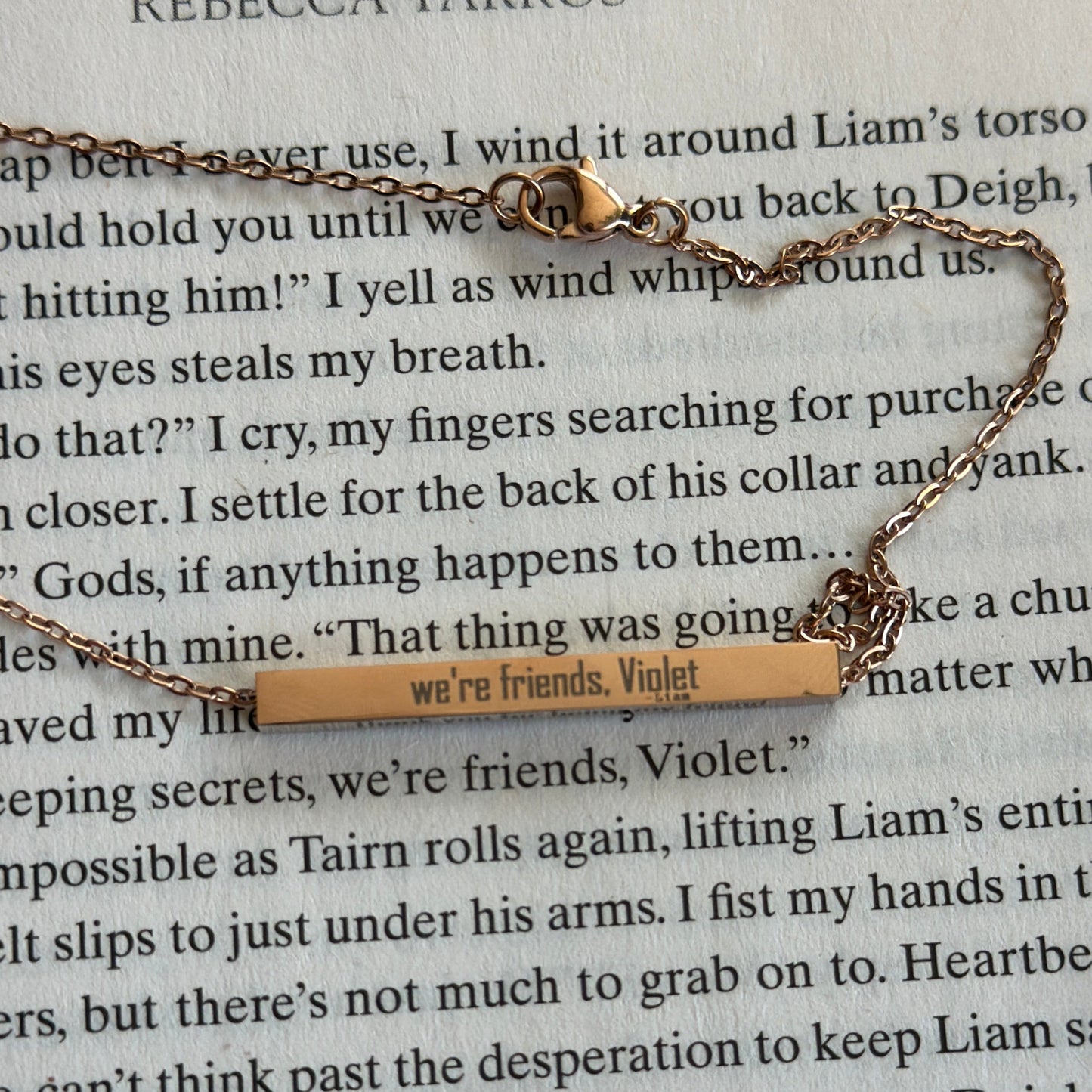 Fourth Wing Necklace (Quotes)
