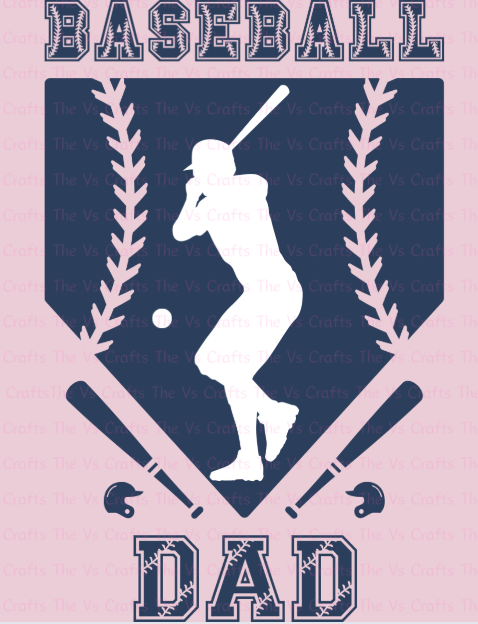 DIGITAL Baseball Dad (02) Diamond - PNG