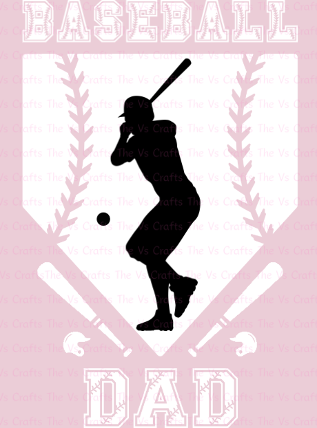 DIGITAL Baseball Dad (02) Diamond - PNG