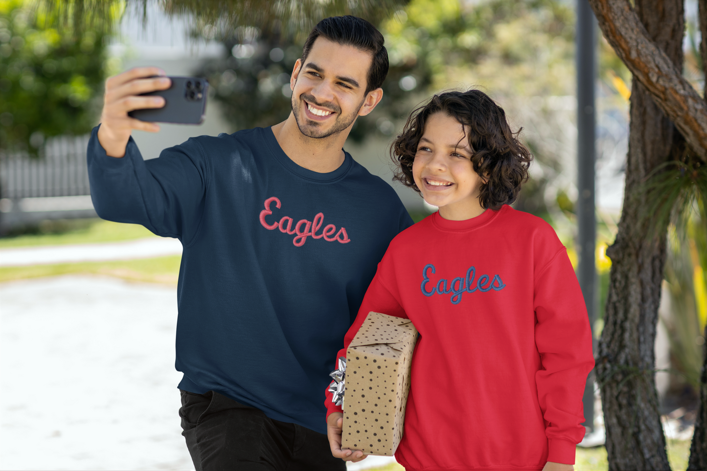 Youth - Embroidered Mascot sweater