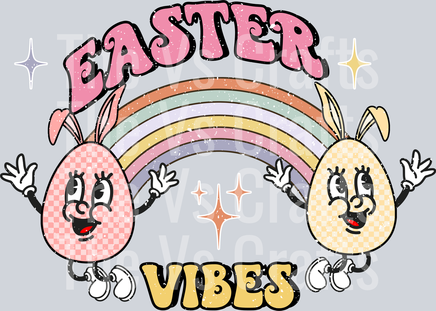 EASTER VIBES DISTRESSED 1