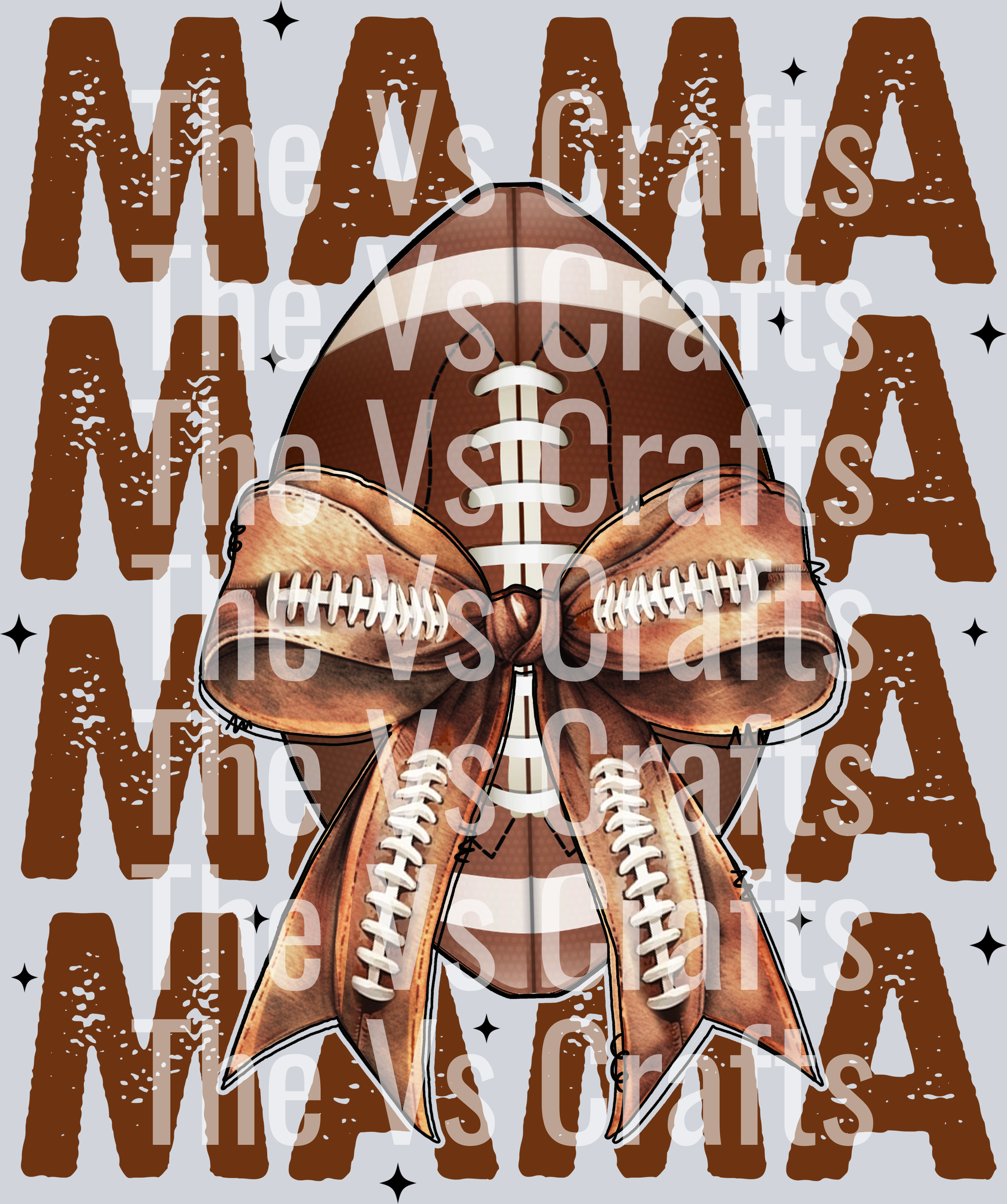 Mama Football with Bow